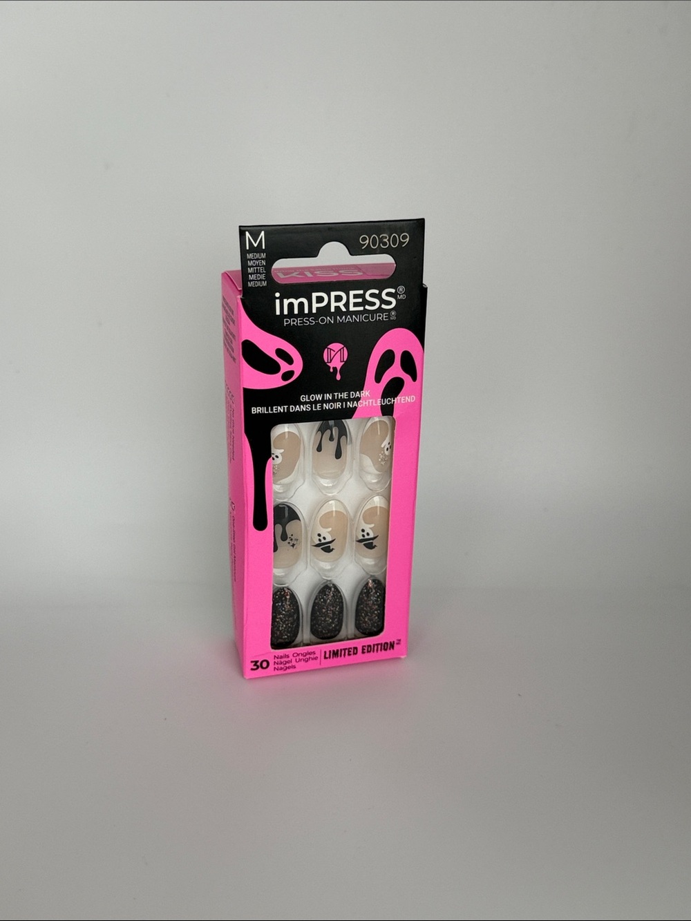 imPRESS Press-On Manicure - Glow In The Dark Halloween BNIB RARE